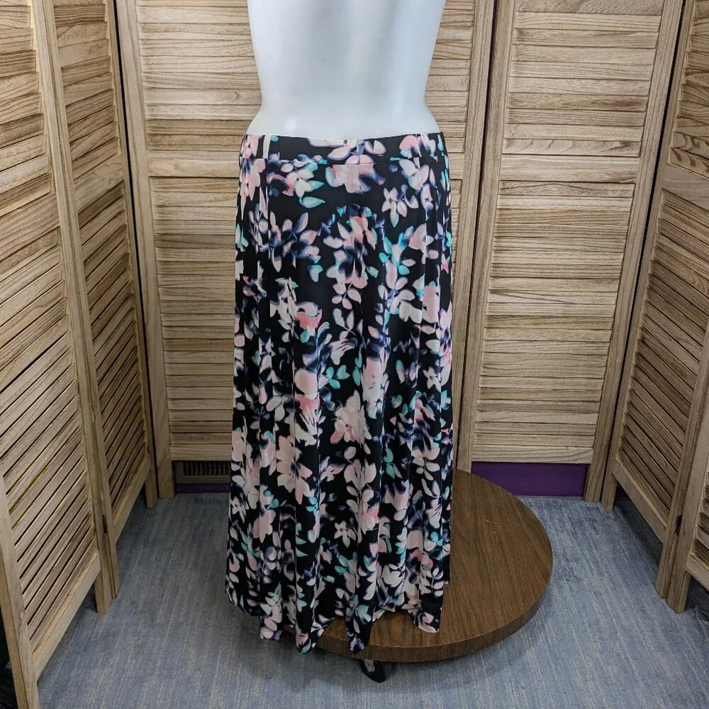 Jones Studio VINTAGE 2- Piece Set Floral Sleeveless Blouse 2X and Skirt Size 1X - Picture 9 of 10